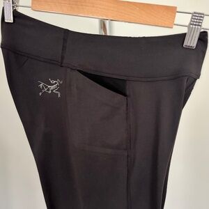 Arc'teryx Rho LT Bottom Women's Size Small Black Microfleece Leggings EUC
